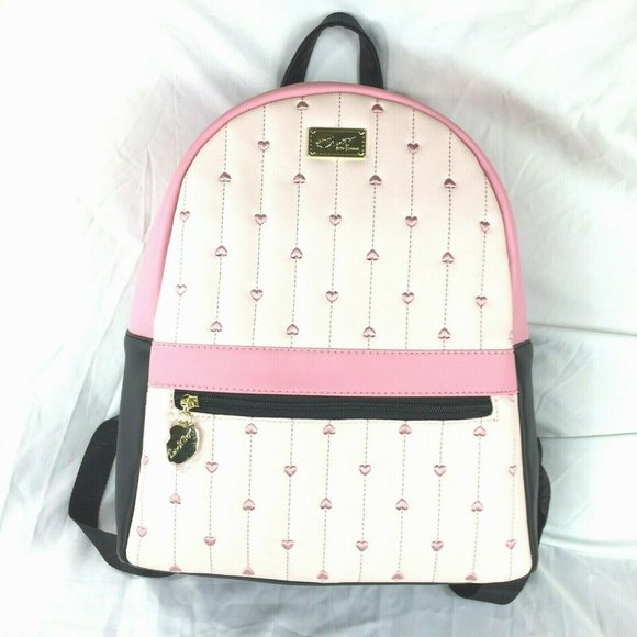 Betsey Johnson Handbags - 🎉NWT🌟Luv Betsey Johnson Backpack Pink Hearts Big NEW